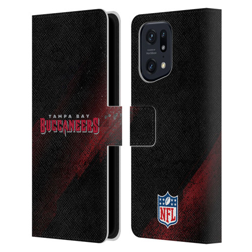NFL Tampa Bay Buccaneers Logo Blur Leather Book Wallet Case Cover For OPPO Find X5 Pro