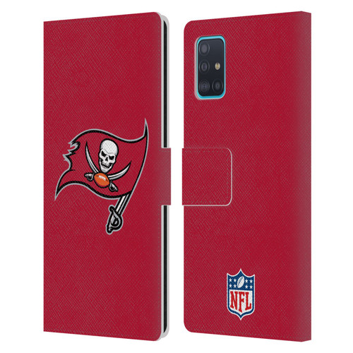 NFL Tampa Bay Buccaneers Logo Plain Leather Book Wallet Case Cover For Samsung Galaxy A51 (2019)