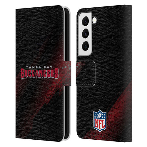 NFL Tampa Bay Buccaneers Logo Blur Leather Book Wallet Case Cover For Samsung Galaxy S22 5G