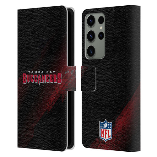 NFL Tampa Bay Buccaneers Logo Blur Leather Book Wallet Case Cover For Samsung Galaxy S23 Ultra 5G
