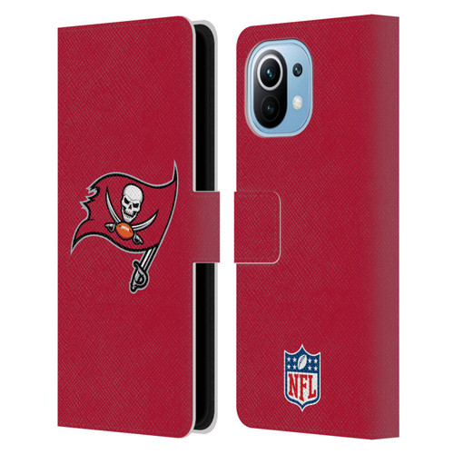 NFL Tampa Bay Buccaneers Logo Plain Leather Book Wallet Case Cover For Xiaomi Mi 11