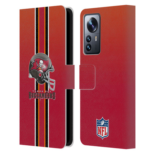 NFL Tampa Bay Buccaneers Logo Helmet Leather Book Wallet Case Cover For Xiaomi 12 Pro