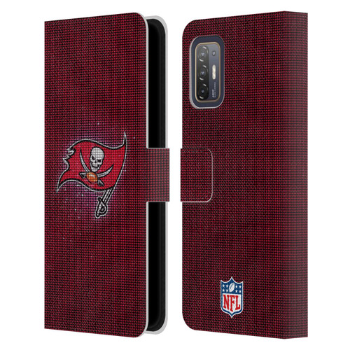 NFL Tampa Bay Buccaneers Artwork LED Leather Book Wallet Case Cover For HTC Desire 21 Pro 5G