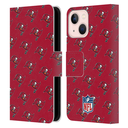 NFL Tampa Bay Buccaneers Artwork Patterns Leather Book Wallet Case Cover For Apple iPhone 13 Mini
