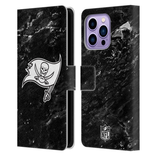 NFL Tampa Bay Buccaneers Artwork Marble Leather Book Wallet Case Cover For Apple iPhone 14 Pro Max