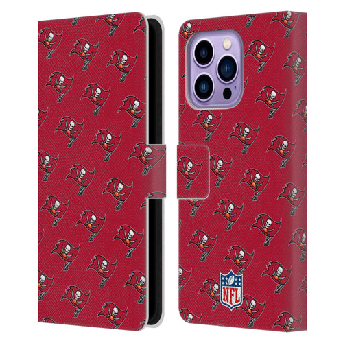 NFL Tampa Bay Buccaneers Artwork Patterns Leather Book Wallet Case Cover For Apple iPhone 14 Pro Max