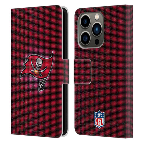NFL Tampa Bay Buccaneers Artwork LED Leather Book Wallet Case Cover For Apple iPhone 14 Pro
