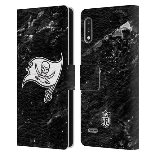 NFL Tampa Bay Buccaneers Artwork Marble Leather Book Wallet Case Cover For LG K22