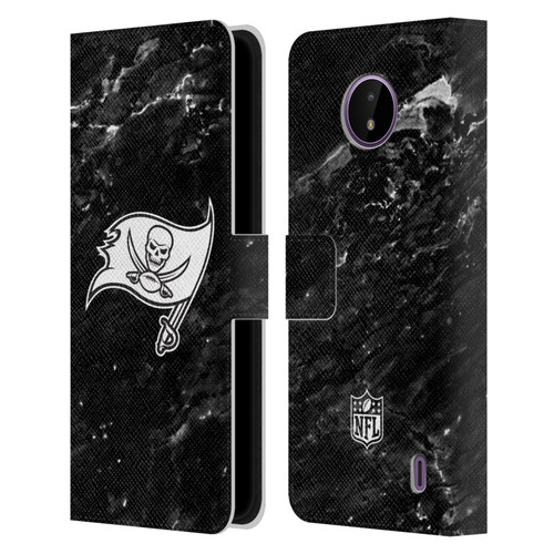 NFL Tampa Bay Buccaneers Artwork Marble Leather Book Wallet Case Cover For Nokia C10 / C20