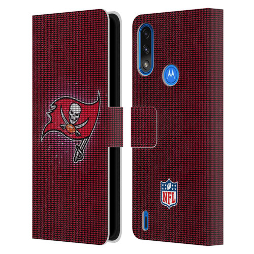 NFL Tampa Bay Buccaneers Artwork LED Leather Book Wallet Case Cover For Motorola Moto E7 Power / Moto E7i Power