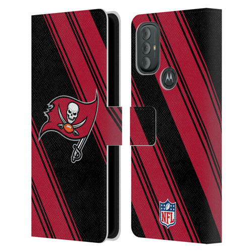 NFL Tampa Bay Buccaneers Artwork Stripes Leather Book Wallet Case Cover For Motorola Moto G10 / Moto G20 / Moto G30