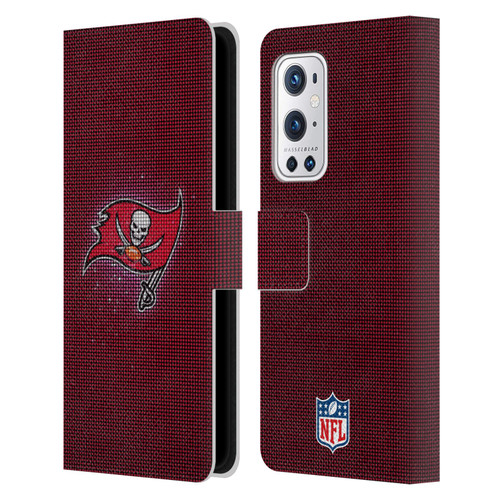 NFL Tampa Bay Buccaneers Artwork LED Leather Book Wallet Case Cover For OnePlus 9 Pro