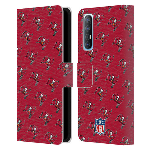 NFL Tampa Bay Buccaneers Artwork Patterns Leather Book Wallet Case Cover For OPPO Find X2 Neo 5G