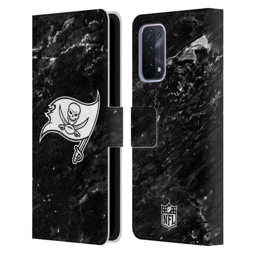 NFL Tampa Bay Buccaneers Artwork Marble Leather Book Wallet Case Cover For OPPO A54 5G