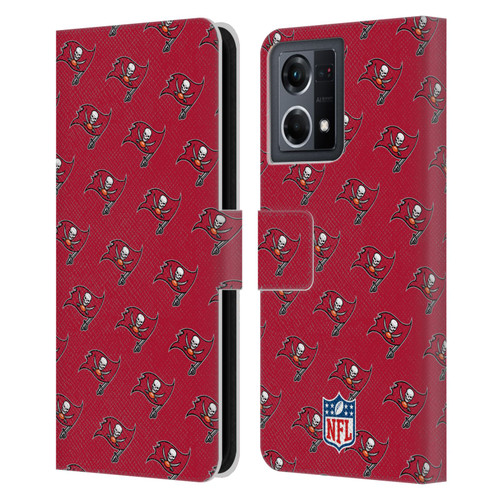 NFL Tampa Bay Buccaneers Artwork Patterns Leather Book Wallet Case Cover For OPPO Reno8 4G