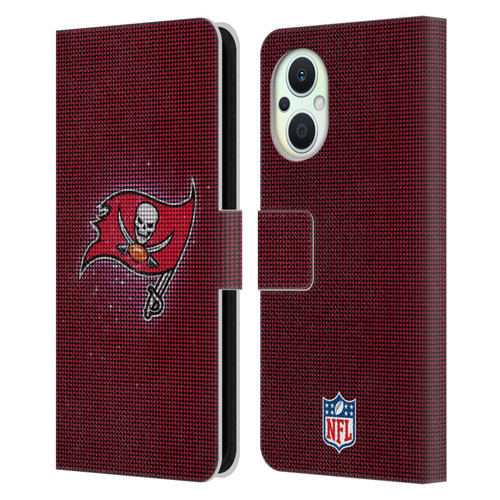 NFL Tampa Bay Buccaneers Artwork LED Leather Book Wallet Case Cover For OPPO Reno8 Lite