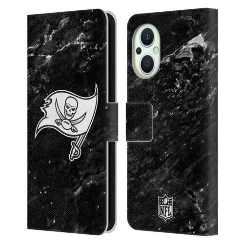 NFL Tampa Bay Buccaneers Artwork Marble Leather Book Wallet Case Cover For OPPO Reno8 Lite
