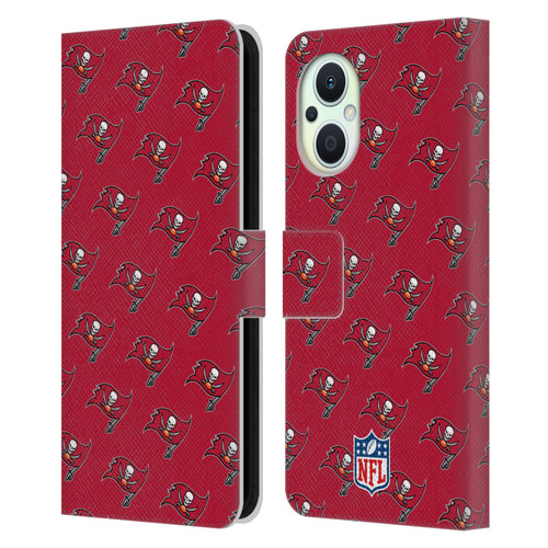 NFL Tampa Bay Buccaneers Artwork Patterns Leather Book Wallet Case Cover For OPPO Reno8 Lite