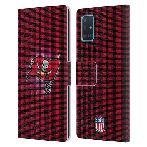 NFL Tampa Bay Buccaneers Artwork LED Leather Book Wallet Case Cover For Samsung Galaxy A51 (2019)