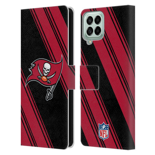 NFL Tampa Bay Buccaneers Artwork Stripes Leather Book Wallet Case Cover For Samsung Galaxy M53 (2022)