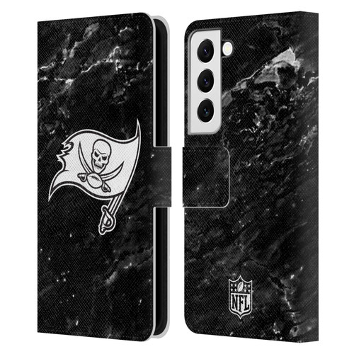NFL Tampa Bay Buccaneers Artwork Marble Leather Book Wallet Case Cover For Samsung Galaxy S22 5G