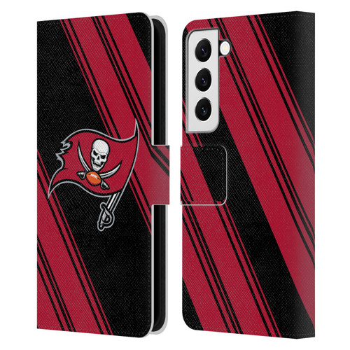 NFL Tampa Bay Buccaneers Artwork Stripes Leather Book Wallet Case Cover For Samsung Galaxy S22 5G