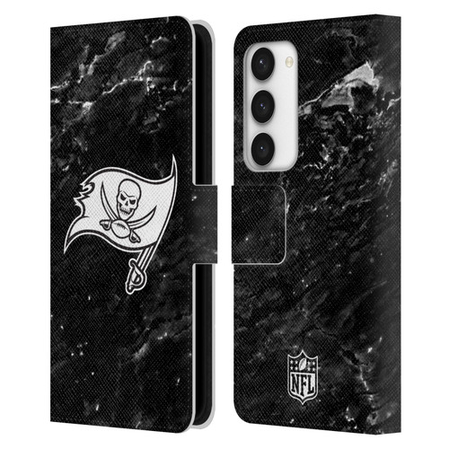 NFL Tampa Bay Buccaneers Artwork Marble Leather Book Wallet Case Cover For Samsung Galaxy S23 5G