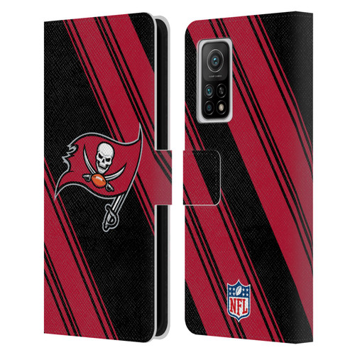 NFL Tampa Bay Buccaneers Artwork Stripes Leather Book Wallet Case Cover For Xiaomi Mi 10T 5G
