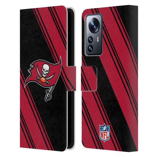 NFL Tampa Bay Buccaneers Artwork Stripes Leather Book Wallet Case Cover For Xiaomi 12 Pro