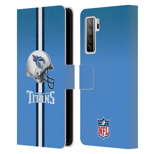 NFL Tennessee Titans Logo Helmet Leather Book Wallet Case Cover For Huawei Nova 7 SE/P40 Lite 5G