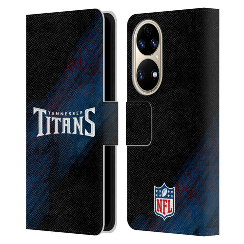NFL Tennessee Titans Logo Blur Leather Book Wallet Case Cover For Huawei P50