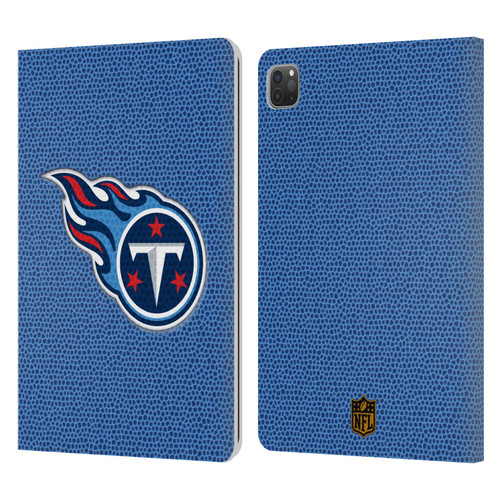 NFL Tennessee Titans Logo Football Leather Book Wallet Case Cover For Apple iPad Pro 11 2020 / 2021 / 2022