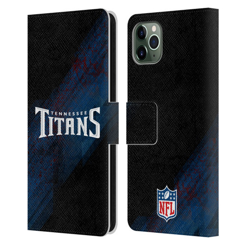 NFL Tennessee Titans Logo Blur Leather Book Wallet Case Cover For Apple iPhone 11 Pro Max