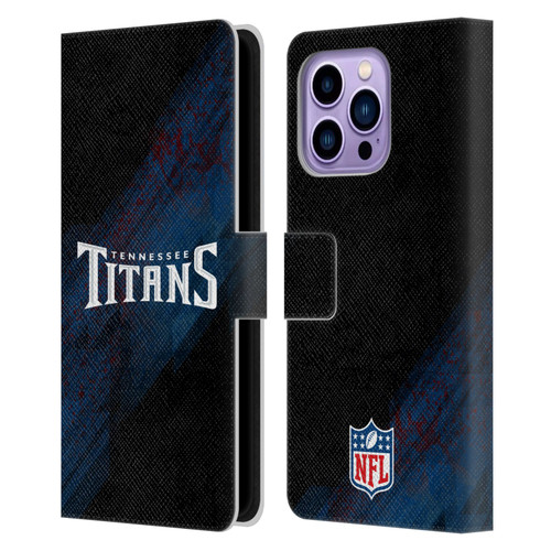 NFL Tennessee Titans Logo Blur Leather Book Wallet Case Cover For Apple iPhone 14 Pro Max