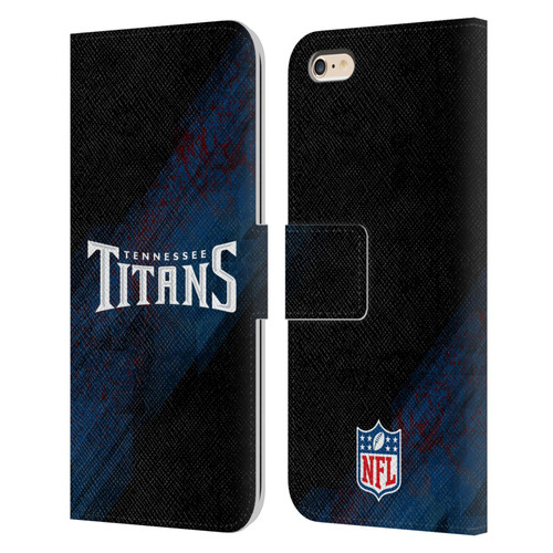 NFL Tennessee Titans Logo Blur Leather Book Wallet Case Cover For Apple iPhone 6 Plus / iPhone 6s Plus