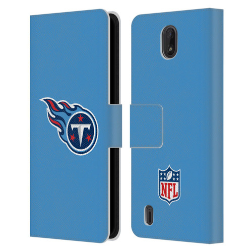 NFL Tennessee Titans Logo Plain Leather Book Wallet Case Cover For Nokia C01 Plus/C1 2nd Edition