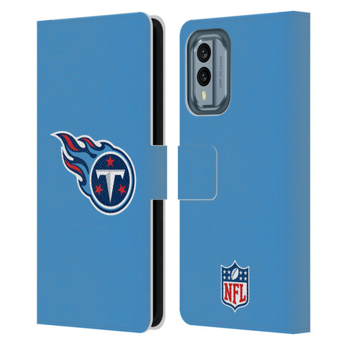 NFL Tennessee Titans Logo Plain Leather Book Wallet Case Cover For Nokia X30