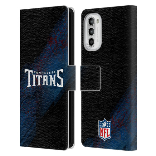 NFL Tennessee Titans Logo Blur Leather Book Wallet Case Cover For Motorola Moto G52