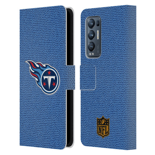 NFL Tennessee Titans Logo Football Leather Book Wallet Case Cover For OPPO Find X3 Neo / Reno5 Pro+ 5G