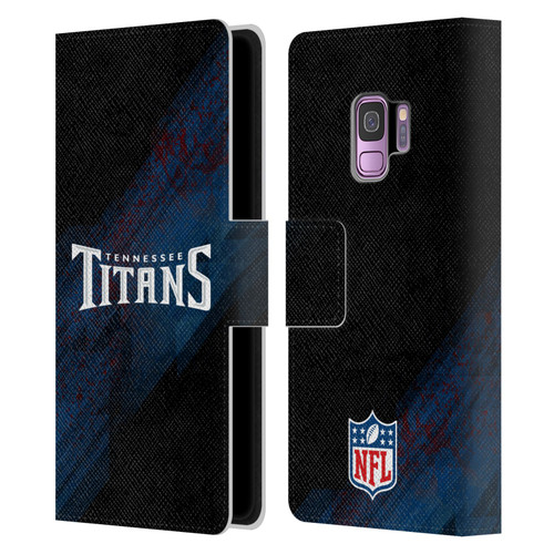 NFL Tennessee Titans Logo Blur Leather Book Wallet Case Cover For Samsung Galaxy S9