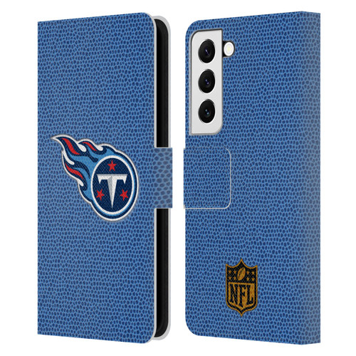 NFL Tennessee Titans Logo Football Leather Book Wallet Case Cover For Samsung Galaxy S22 5G