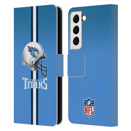 NFL Tennessee Titans Logo Helmet Leather Book Wallet Case Cover For Samsung Galaxy S22 5G