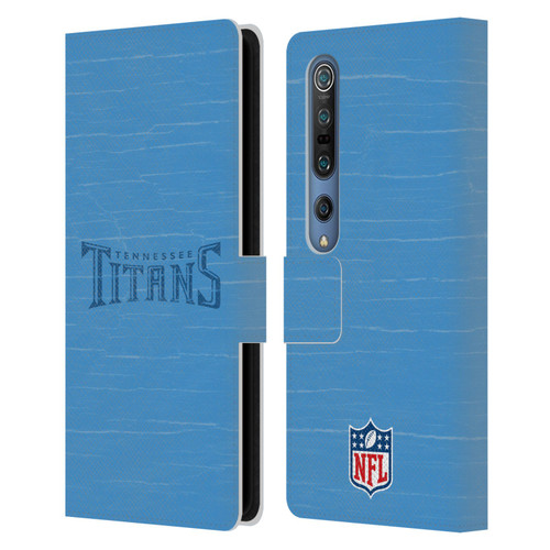 NFL Tennessee Titans Logo Distressed Look Leather Book Wallet Case Cover For Xiaomi Mi 10 5G / Mi 10 Pro 5G