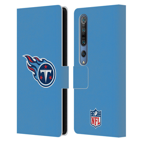 NFL Tennessee Titans Logo Plain Leather Book Wallet Case Cover For Xiaomi Mi 10 5G / Mi 10 Pro 5G
