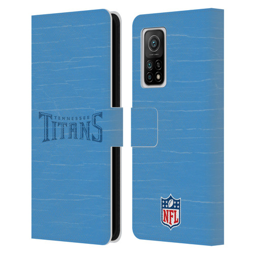 NFL Tennessee Titans Logo Distressed Look Leather Book Wallet Case Cover For Xiaomi Mi 10T 5G