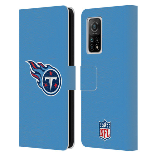 NFL Tennessee Titans Logo Plain Leather Book Wallet Case Cover For Xiaomi Mi 10T 5G