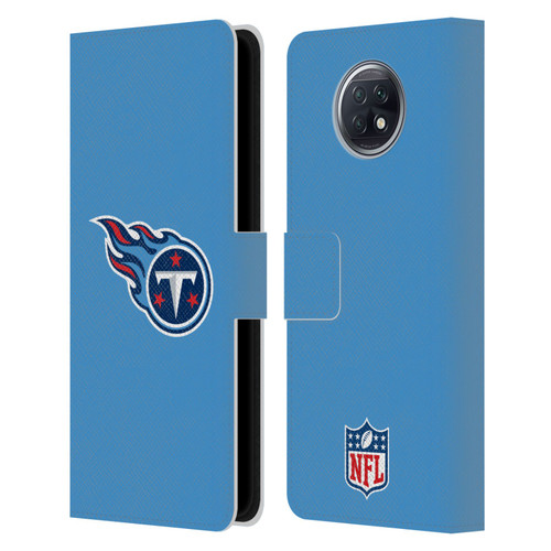NFL Tennessee Titans Logo Plain Leather Book Wallet Case Cover For Xiaomi Redmi Note 9T 5G