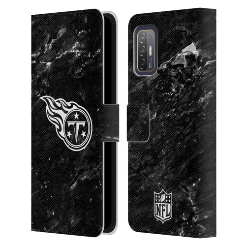 NFL Tennessee Titans Artwork Marble Leather Book Wallet Case Cover For HTC Desire 21 Pro 5G