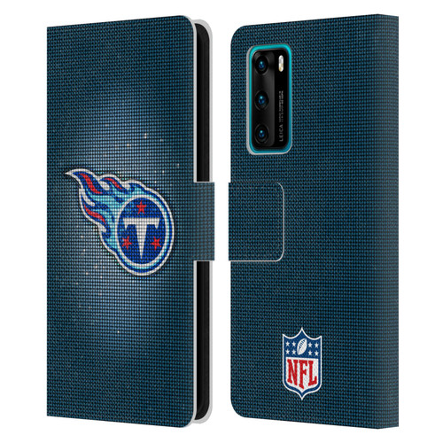 NFL Tennessee Titans Artwork LED Leather Book Wallet Case Cover For Huawei P40 5G