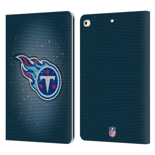 NFL Tennessee Titans Artwork LED Leather Book Wallet Case Cover For Apple iPad 9.7 2017 / iPad 9.7 2018